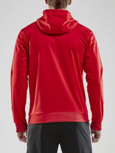 Craft Hoodie Fullzip Pro Control red/white Men
